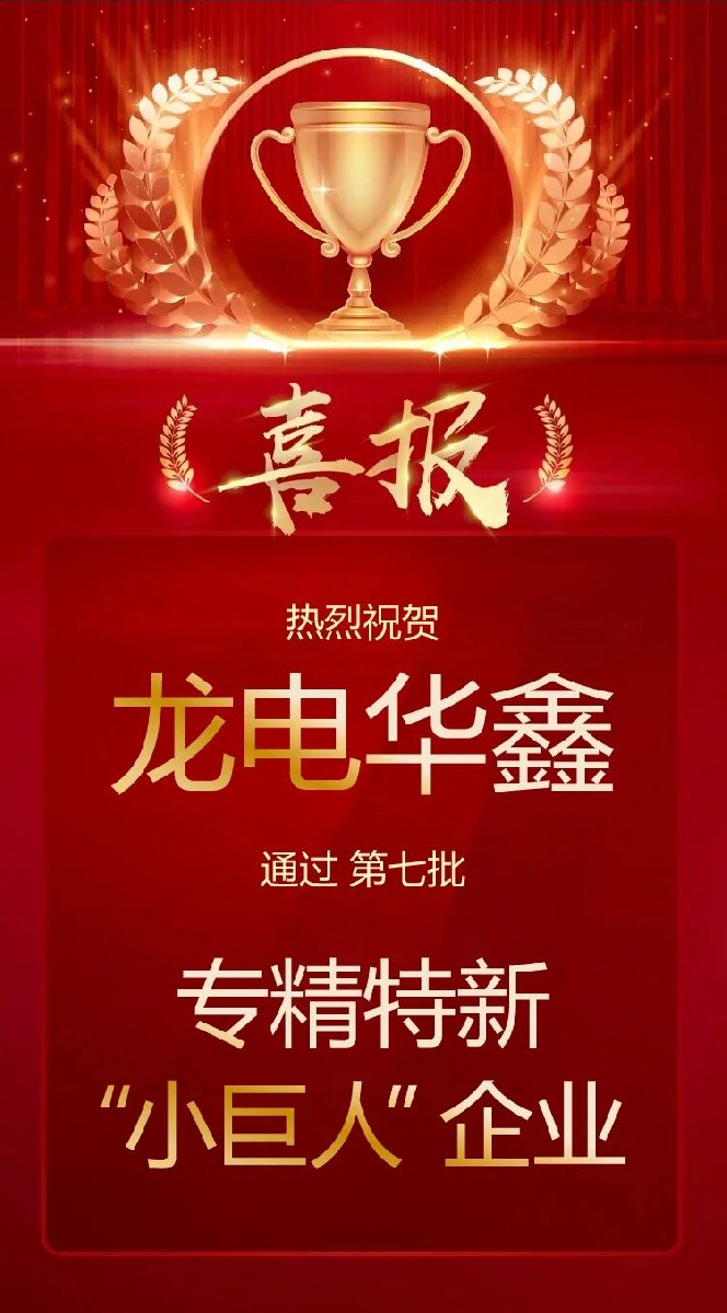喜报！深圳龙电华鑫通过国家专精特新“小巨人”企业认定